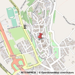 Mappa Via Camillo Benso Conte di Cavour, 21, 06038 Spello, Perugia (Umbria)