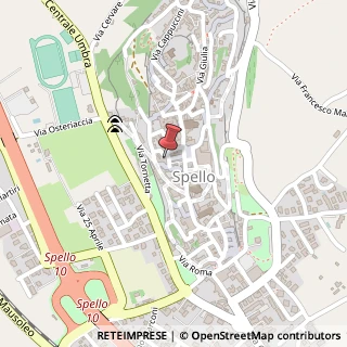 Mappa Via dell'Ospedale, 38, 06038 Spello, Perugia (Umbria)