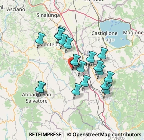 Mappa 53047 Sarteano SI, Italia (12.137)