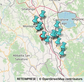 Mappa 53047 Sarteano SI, Italia (10.7035)