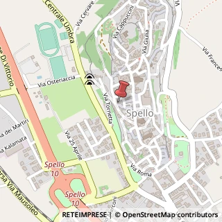 Mappa Via dell'Ospedale, 48, 06038 Spello, Perugia (Umbria)
