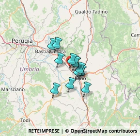 Mappa Traversa, 06038 Spello PG, Italia (7.75583)