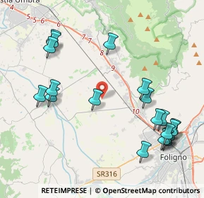 Mappa Via Santa Marinella, 06038 Spello PG, Italia (5.054)