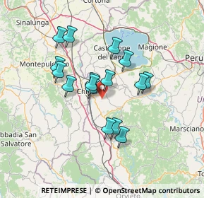 Mappa Via Villani, 06062 Città della Pieve PG, Italia (11.9125)