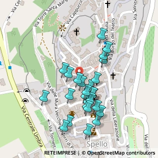 Mappa Via Borgo di Via Giulia, 06038 Spello PG, Italia (0.11154)