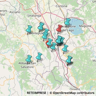 Mappa Via Tevere, 53047 Sarteano SI, Italia (11.8585)