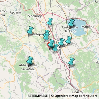 Mappa Via Tevere, 53047 Sarteano SI, Italia (13.63632)