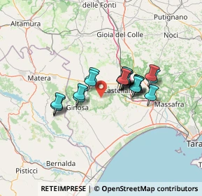 Mappa 74011 Castellaneta TA, Italia (10.5345)