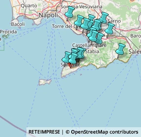 Mappa Via Nastro Azzurro, 80063 Sorrento NA, Italia (13.3375)