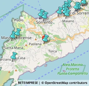 Mappa Via Nastro Azzurro, 80063 Sorrento NA, Italia (3.22125)