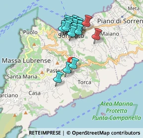 Mappa Via Nastro Azzurro, 80063 Sorrento NA, Italia (1.8555)