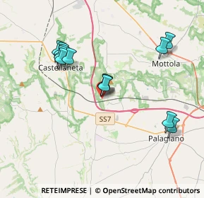 Mappa Via Battisti, 74018 Palagianello TA, Italia (3.94846)