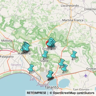 Mappa Via Gorizia, 74012 Crispiano TA, Italia (8.472)