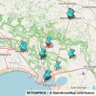 Mappa Via Resistenza, 74012 Crispiano TA, Italia (10.405)