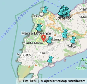 Mappa SP Turro - Pastena, 80061 Massa Lubrense NA (2.494)