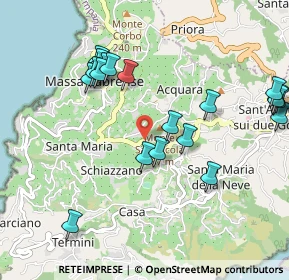 Mappa SP Turro - Pastena, 80061 Massa Lubrense NA (1.175)