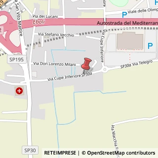 Mappa Via cupe inferiore 3, 84025 Eboli, Salerno (Campania)