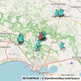 Mappa Via Giuseppe Verdi, 74012 Crispiano TA, Italia (6.847)