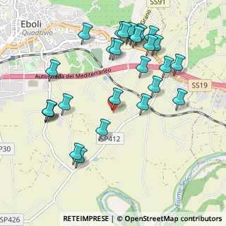 Mappa Via dei Tini, 84025 Eboli SA, Italia (1.21111)