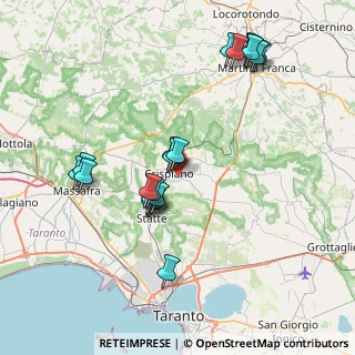 Mappa Via Aldo Moro, 74012 Crispiano TA, Italia (8.4245)
