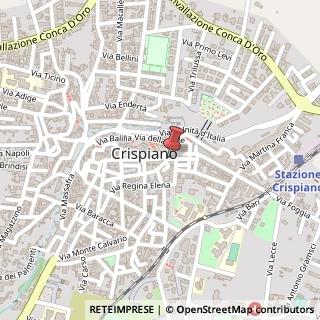 Mappa Via Tevere, 6, 74012 Crispiano, Taranto (Puglia)