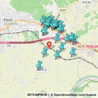 Mappa Via dei TRALCI, 84025 Eboli SA, Italia (0.91429)