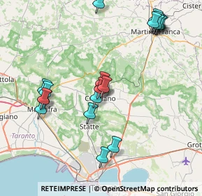 Mappa Via Tevere, 74012 Crispiano TA, Italia (9.5725)