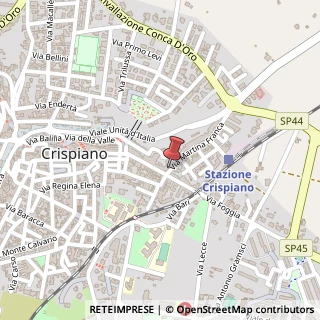 Mappa Via Martina Franca, 80, 74012 Crispiano, Taranto (Puglia)