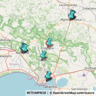 Mappa Via Sferracavallo, 74012 Crispiano TA, Italia (10.8075)