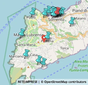 Mappa Pastena, 80061 Massa Lubrense NA, Italia (2.451)