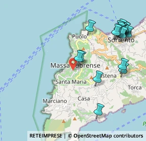 Mappa Via Rivo a Casa, 80061 Massa Lubrense NA, Italia (2.748)