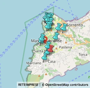 Mappa Via Rivo a Casa, 80061 Massa Lubrense NA, Italia (1.4265)