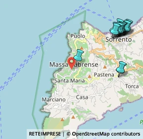 Mappa Via Rivo a Casa, 80061 Massa Lubrense NA, Italia (3.06438)