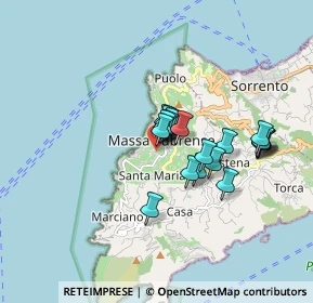 Mappa Via Rivo a Casa, 80061 Massa Lubrense NA, Italia (1.3745)
