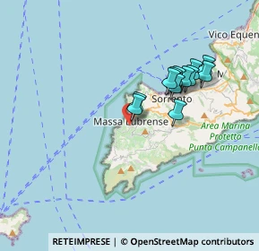 Mappa Via Rivo a Casa, 80061 Massa Lubrense NA, Italia (3.26833)