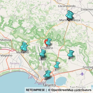 Mappa Via Antonio Fogazzaro, 74012 Crispiano TA, Italia (10.6085)