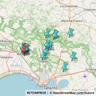 Mappa Via Antonio Fogazzaro, 74012 Crispiano TA, Italia (7.552)