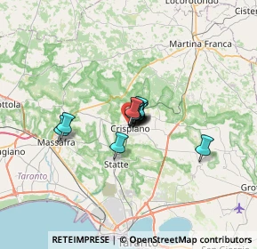 Mappa Via Luigi Pirandello, 74012 Crispiano TA, Italia (3.24333)