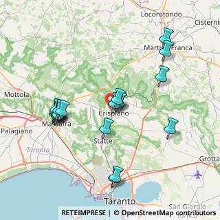Mappa Via Lago Varano, 74012 Crispiano TA, Italia (8.379)