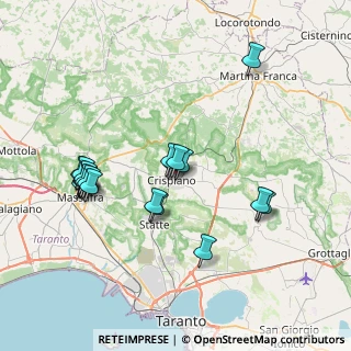 Mappa Via Vittorio Alfieri, 74012 Crispiano TA, Italia (8.082)