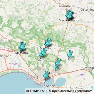 Mappa Via Vittorio Alfieri, 74012 Crispiano TA, Italia (10.155)