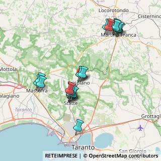 Mappa Via Vittorio Alfieri, 74012 Crispiano TA, Italia (8.326)