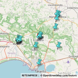 Mappa Via, 74012 Crispiano TA, Italia (8.563)