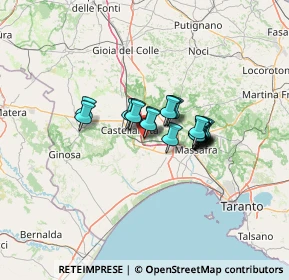 Mappa Piazza Regina del Rosario, 74018 Palagianello TA, Italia (8.69)