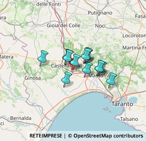 Mappa Piazza Regina del Rosario, 74018 Palagianello TA, Italia (8.55)