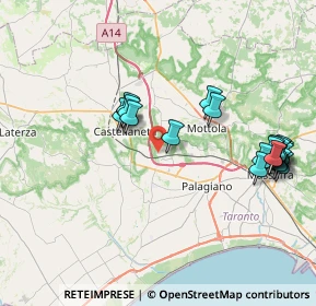 Mappa Piazza Regina del Rosario, 74018 Palagianello TA, Italia (9.023)