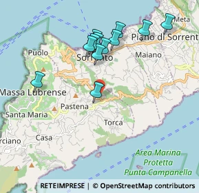 Mappa Via Nastro Verde, 80061 Massa Lubrense NA, Italia (2.01417)