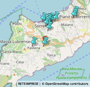 Mappa Via Nastro Verde, 80061 Massa Lubrense NA, Italia (1.92917)