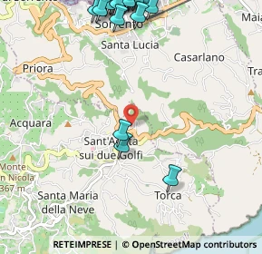 Mappa Via Nastro Verde, 80061 Massa Lubrense NA, Italia (1.619)
