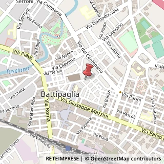 Mappa Via Francesco Turco, 50, 84091 Battipaglia, Salerno (Campania)